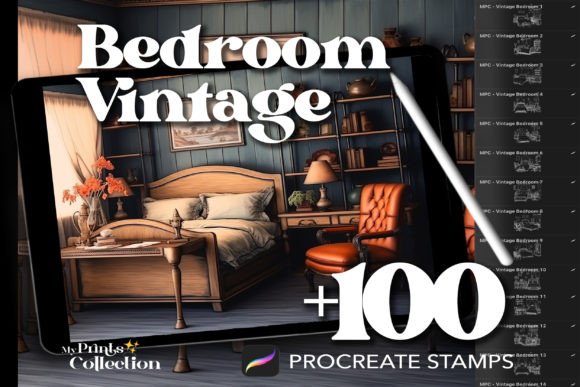 100 Procreate Bedroom Vintage Stamps: A Practical Asset Review