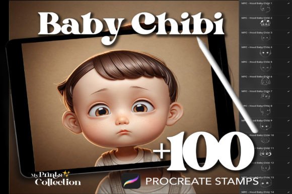 100 Procreate Head Baby Chibi Stamps: A Workflow Guide for Digital Creators