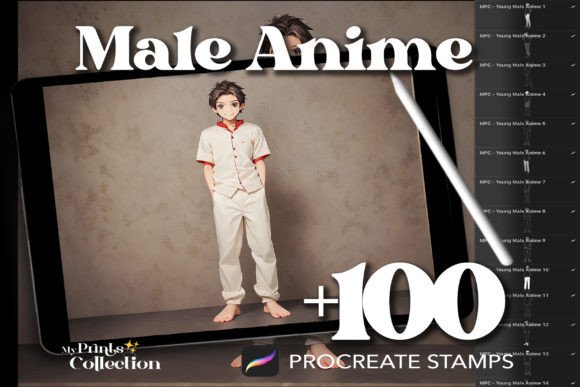 100 Procreate Male Anime Stamps: A Strategic Asset for Digital Creators