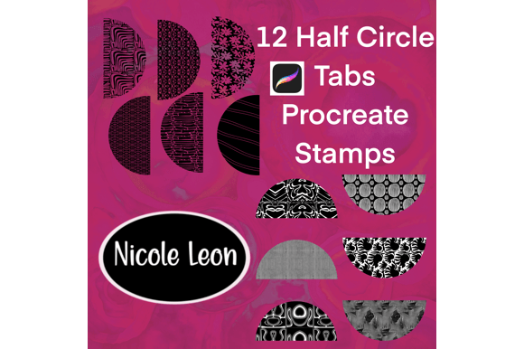 12 Half Circle Tabs Procreate Stamps: A Practical Guide for Digital Creators