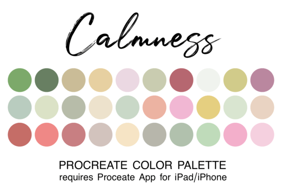 Calmness Procreate Color Palette: Elevate Your Digital Art Workflow