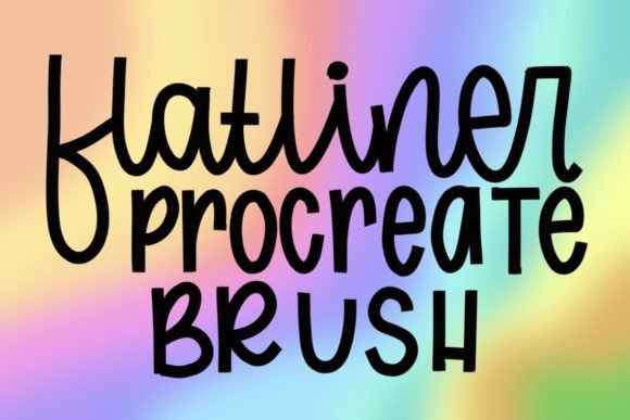 Flatline Procreate Lettering Brush: The Ultimate Tool for Chunky, Block Style Typography