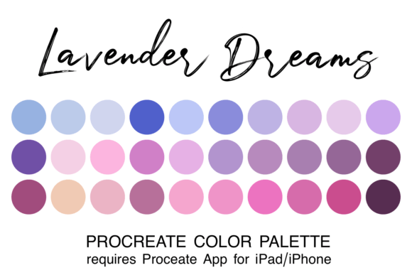 Lavender Dreams Procreate Color Palette: A Guide to Ethereal Digital Art
