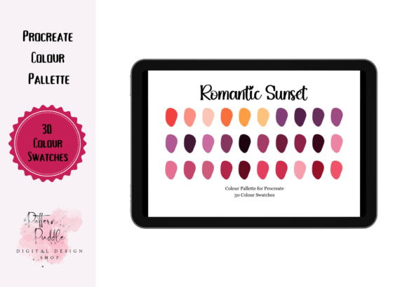Procreate Color Palette Romantic Sunset