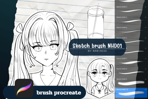 Sketch Brush NHD01: Elevate Your Procreate Art