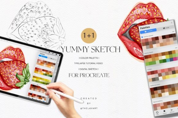 Strategic Creativity with the Strawberry Lips Sketch Color Palette