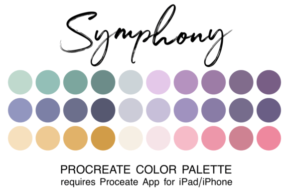 Symphony Procreate Color Palette